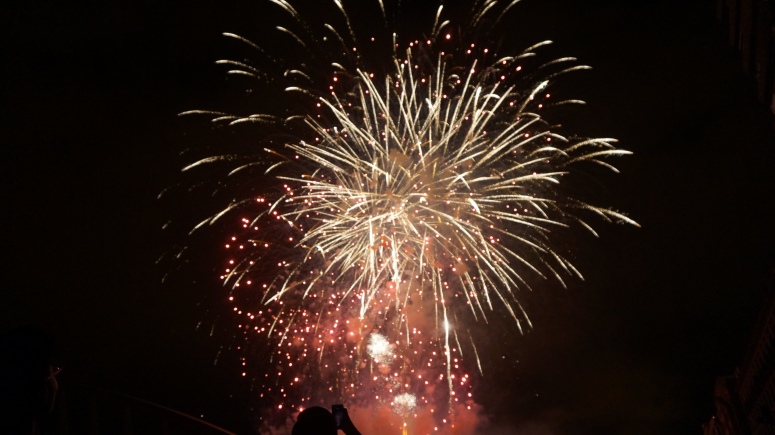 beautiful valencian fireworks for the festivities on Oct. 9th